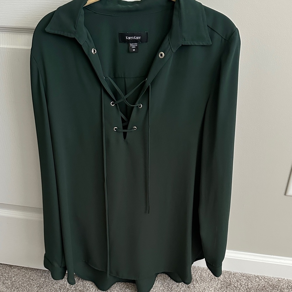 Karen Kane Green Blouse